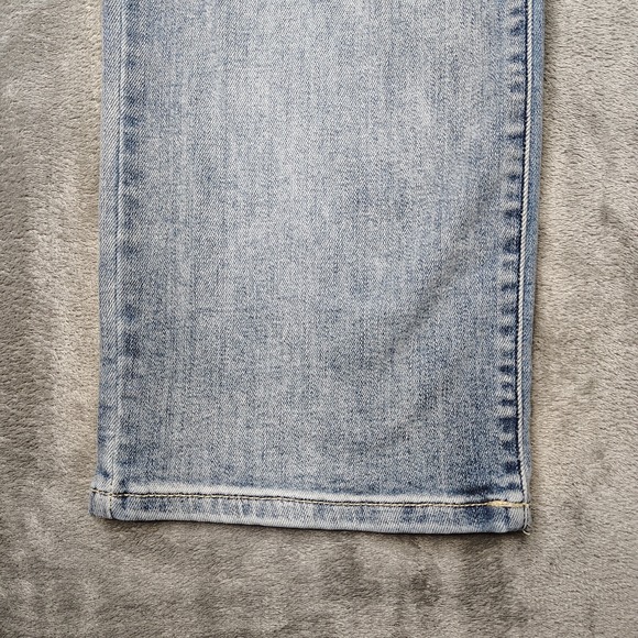 Judy Blue Jeans Womens 29 Blue Wide Leg Cropped Button Fly Medium‎ Stretch Denim - Picture 4 of 16